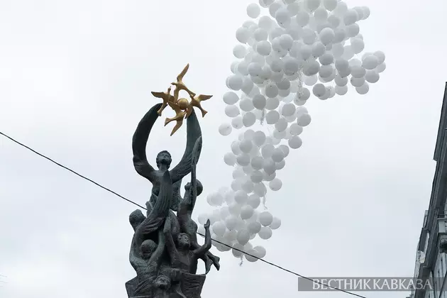 Траурное мероприятие посвященное памяти жертв террористического акта 2004 года в школе Беслана