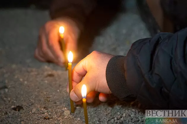 Монастырь Агоглан в Лачине посетили члены Албано-удинской христианской общины