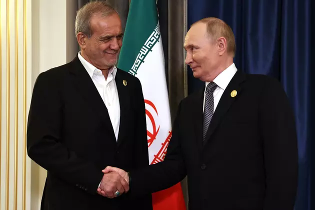 Владимир Путин и Масуд Пезешкиан