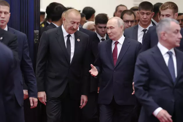 Владимир Путин и Ильхам Алиев