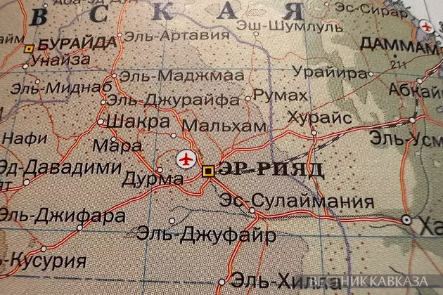 Карта Саудовской Аравии
