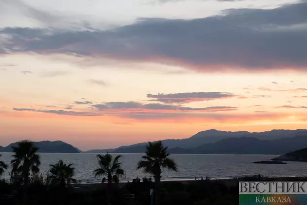 Закат на море