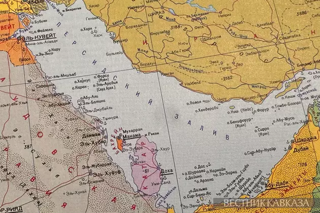 Карта Персидского залива