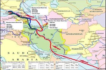 Тегеран представил транспортный путь Индия-Иран-Азербайджан-Черное море