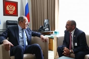 министры иностранных дел России и ОАЭ Сергей Лавров и Халиф Шахин аль-Марар 