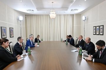 Встреча президента Азербайджана Ильхама Алиева и помощника госсекретаря США по энергоресурсам Джеффри Пайетта