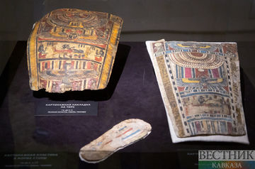 Экспонат выставки древнеегипетских мумий