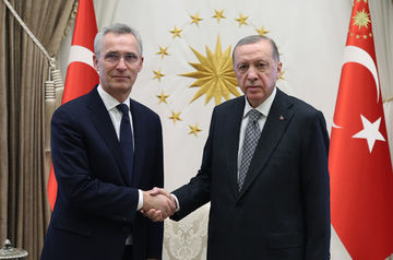 Генсек НАТО Йенс Столтенберг и президент Турции Реджеп Тайип Эрдоган