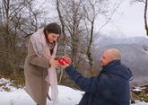 Россиянин сделал предложение девушке на вершине горы Туфандаг