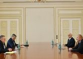 Президент Азербайджана Ильхам Алиев принял вице-премьера РФ Алексея Оверчука