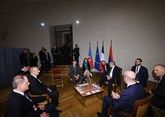 Третья за день встреча Алиева, Пашиняна, Макрона и Мишеля проходит в Праге (ФОТО)