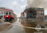 В Тбилисском районе Кубани тушили торговый центр &quot;Вега&quot;