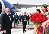Алиев прилетел в Таджикистан
