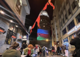 Флаг Азербайджана украсил Галатскую башню в Стамбуле