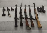 В Лачине нашли армянские пистолеты и автоматы 