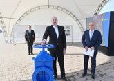 Ильхам Алиев запустил систему водоснабжения в Нефтчале