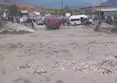 Сель сошел на дорогу сегодня в Дагестане