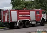 В Апшеронском районе Кубани на дороге пылает газовоз