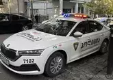 Полицейский автомобиль угодил в ДТП на юго-востоке Грузии