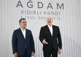 Президенты Азербайджана и Кыргызстана открыли село Хыдырлы