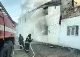 Пожар уничтожил административное здание в Дагестане