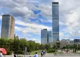 Астану украсили флагами России в преддверии визита Путина
