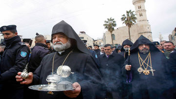 Архиепископ Нурхан Манукян был избран Армянским патриархом Иерусалима в 2013 году