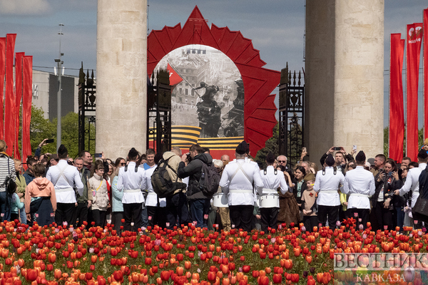 Празднование дня Победы в Парке Горького