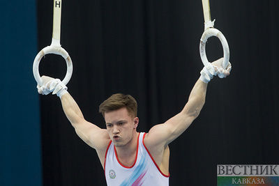 Никита Симонов квалифицировался в финал упражнений на кольцах Кубка мира по спортивной гимнастике в Баку
