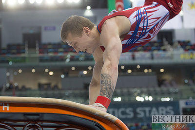 Денис Аблязин стал вторым в упражнениях по опорному прыжку Кубка мира по спортивной гимнастике в Баку-2019