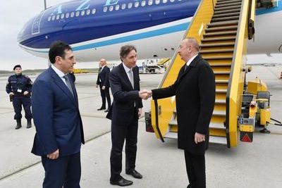 Ильхам Алиев начал рабочий визит в Австрию