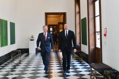 Ильхам Алиев и король Бельгии встретились в Брюсселе