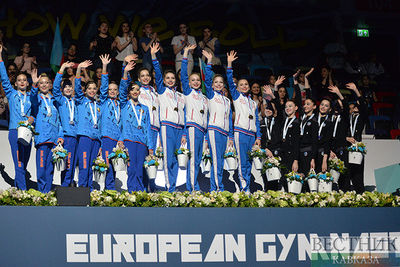Россиянки взяли &quot;золото&quot; в групповом многоборье на Чемпионате Европы в Баку 