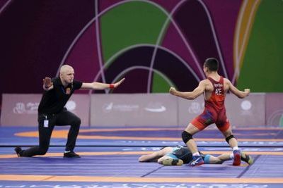Мурад Хагвердиев завоевал &quot;золото&quot; в вольной борьбе на европейском юношеском олимпийском фестивале в Баку