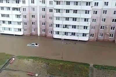Кубанский Крымск затопило после сильного ливня