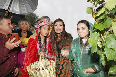 Лейла Алиева посетила Фестиваль винограда и вина в Мейсери