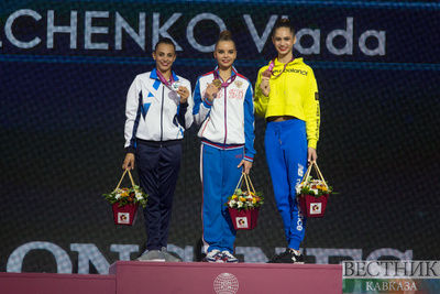 Дина Аверина завоевала &quot;золото&quot; Чемпионата мира по художественной гимнастике в Баку в упражнениях с булавами