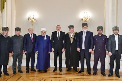 Ильхам Алиев принял мусульманских религиозных деятелей Северного Кавказа