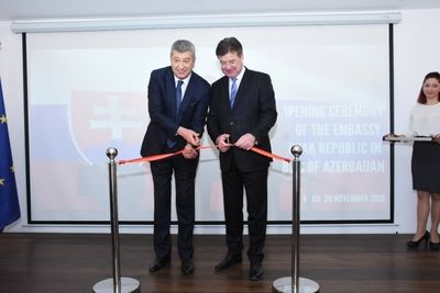 Глава МИД Словакии открыл в Баку посольство своей страны