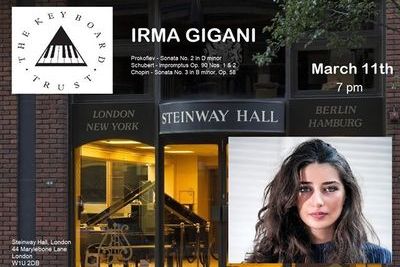 Пианистка Ирма Гигани выступит с аншлагом в Лондоне