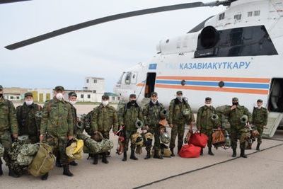 Самый большой в мире вертолет потушит лесной пожар в Казахстане