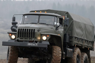 Войска ЮВО получили первые автомобили Урал-4320