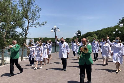 Железноводские врачи пройдут маршем в день парада Победы