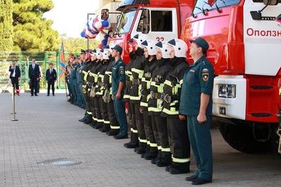 В Ялте открылась первая в Крыму пожарная часть с вертолетной площадкой