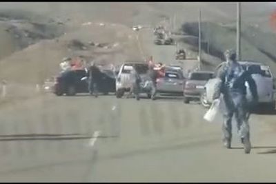 Сепаратисты и оккупанты спасаются бегством из Агдере (ВИДЕО)