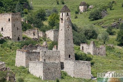В Чечне восстановили древнейшую башню Кавказа