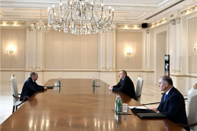 Президент Азербайджана встретился с директором ФСБ России (ВИДЕО)