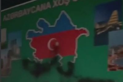 Армянские вандалы испортили табличку &quot;Добро пожаловать в Азербайджан&quot; на азербайджанской трассе Горис-Капан (ВИДЕО)