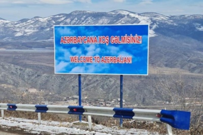&quot;Добро пожаловать в Азербайджан&quot;: новая табличка на азербайджанской автодороге Капан-Чакатен (ФОТО)