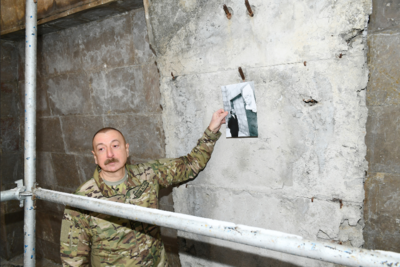 Ильхам Алиев в Шуше: мы восстанавливаем историю (ФОТО)